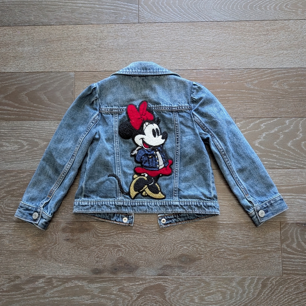 Gap × Disney Minnie Mouse Icon Denim Jacket Size 4 - Picture 2 of 6